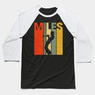 Miles Davis Retro Color Baseball T-Shirt